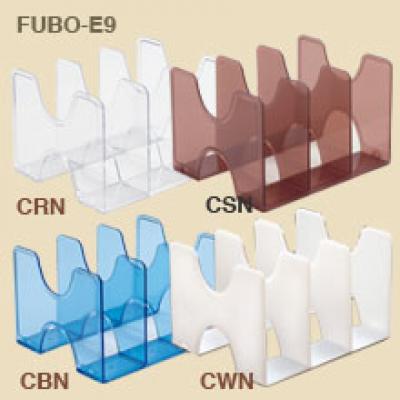 NCL E9-CRN 山型三格透明書立