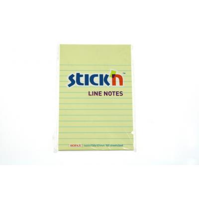 Stick N #21056 4"X6"黃色單行告示貼