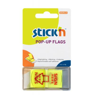 Stick N #26015(45x 25mm)螢光旗仔(Sign Here )