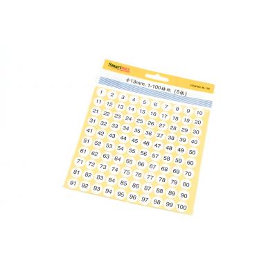 Smartmax 1-100 數字標籤貼紙(5張裝)