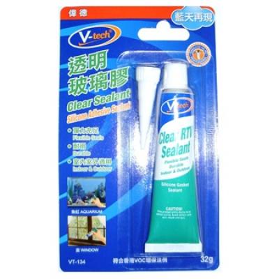 V-tech VT-134 透明玻璃膠 32gm
