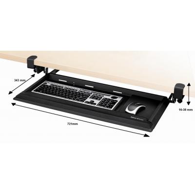 Fellowes FW80383 夾檯式可調較鍵盤托