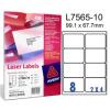 Avery L7565-10 全透明鐳射打印標籤 (10張)