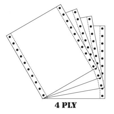 地球牌電腦紙 4ply 9.5"X11"(白) -500套