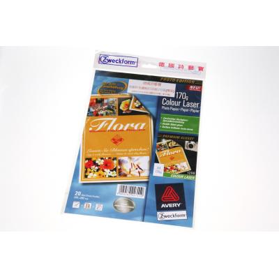 Zweckform A4光面彩色鐳射打印紙170g
