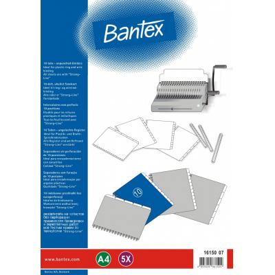 Bantex 16150-07 A4 無孔10級索引-5套