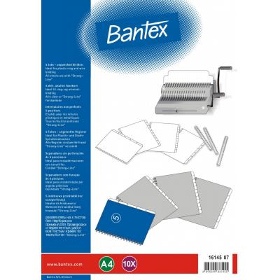 Bantex 16145-07 A4 無孔5級索引-10套