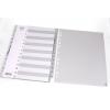 Bantex 6218-05 A4 灰色膠索引 (1-15)