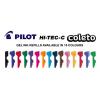 Pilot HiTec-C Coleto 15C透明3色筆桿