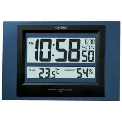 Casio ID-16S-2DF 電子掛牆鐘-藍色