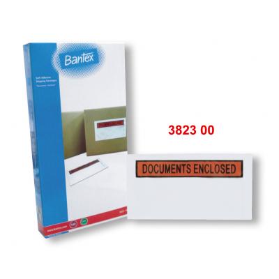 Bantex 3823-00 DOCUMENTS ENCLOSED(235 x 125mm)100個裝