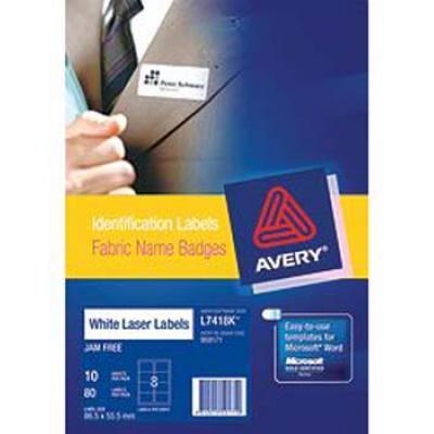 Avery L7418 Fabric Name Bages Label (布質)8x15ST