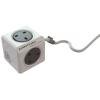 Allocacoc 7400 Powercube 4Outlet Extended+USBx2 -3M -(灰色)