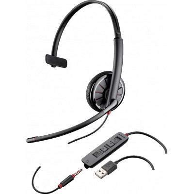 Plantronics C315 Over-the-Head Monaural Style. Foldable, WB, NC, DSP, SoundGuard, UC