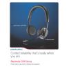 Plantronics C510 Over-the-Head Monaural Style, WB, NC, DSP, SoundGuard, Case, UC