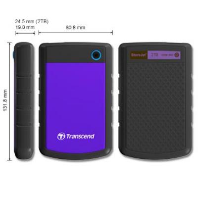 Transcend 25H3 StoreJet (2.5") 1TB Portable Hard Drive