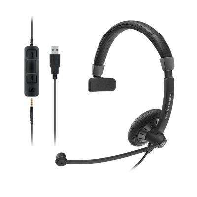 Sennheiser SC45 USB MS Monaural UC headset,USB and 3.5mm jack