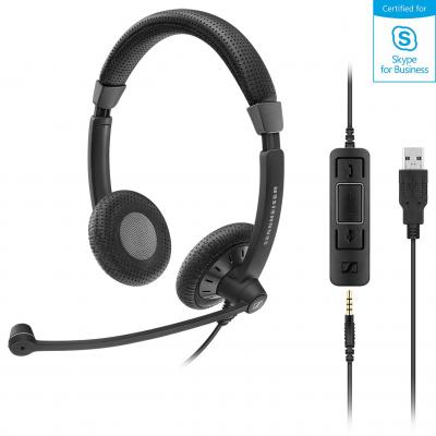 Sennheiser SC75 USB MS Binaural UC headset,USB and 3.5mm jack