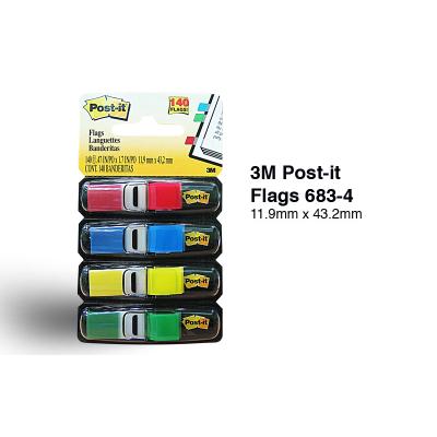 3M 683-4 (11.9X43.2mm)彩旗色仔 (4色)(140's)
