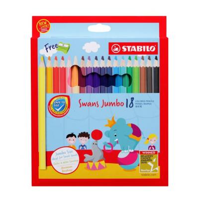 Stabilo 1875J Jumbo 顏色筆-18色(長杆) 