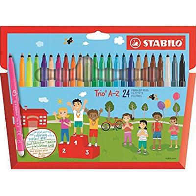 Stabilo 378/1-24-01 Trio A-Z Fibre Pen三角水筆-24色