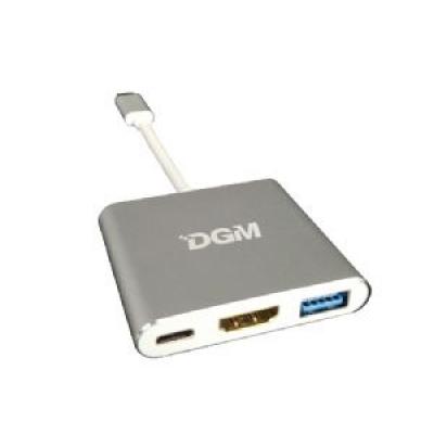 DGM DH-B5 USB3.0 Type-C with HDMI Power Delivery Hub 