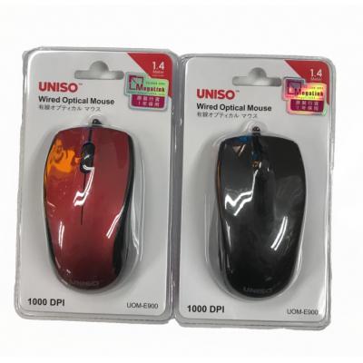 Uniso E900 1000dpi Wired Optical Mouse