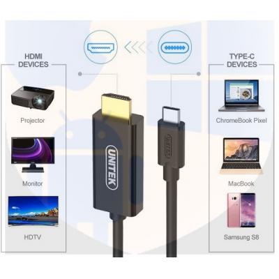 Unitek Y-HD09006 USB3.1 Type-C to HDMI(4K)Cable