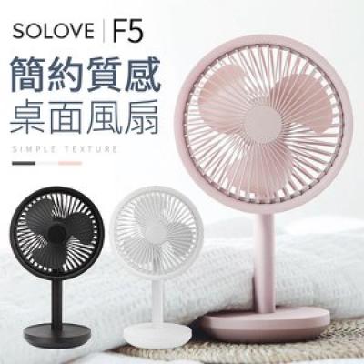 Solove F5 USB充電桌上型電扇(搖頭功能)