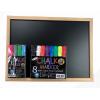 Powerkoo LTB18012 Chalk Marker 彩繪筆 12-Col + (45x30cm)木邊...