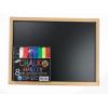 Powerkoo LTB18008 Chalk Marker 彩繪筆 8-Col + (45x30cm)木邊黑...