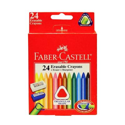 Faber-Castell 122624 擦得甩三角蠟筆(24色)