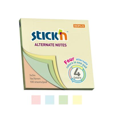 Stick'N #21821 3"x3" 間色告示貼-100's(粉色)