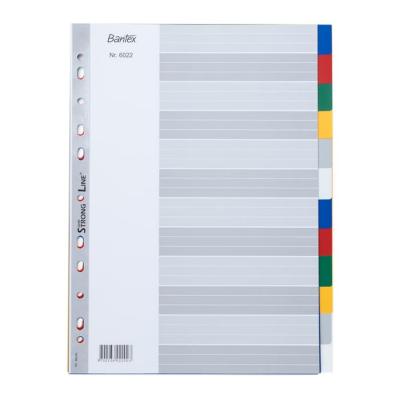 Bantex 6022-00 A4 PP Colored Index Divider 膠質索引分類(12色)