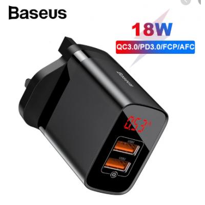 Baseus Mirror Lake QC3.0 18W Dual Power Adapter