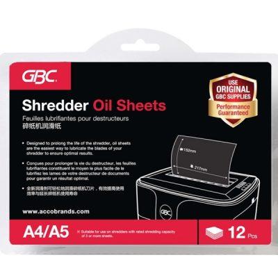 GBC G2101948 Shredder Oil Sheet 碎紙機油紙(12pc/pack)