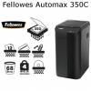 Fellowes 350C 全自動粉粒狀碎紙機(4x38mm,12/350張)-68L