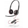 Plantronics C3220 Over-the-Head Binaural Style, WB, NC,...