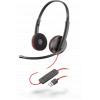 Plantronics C3220 Over-the-Head Binaural Style, WB, NC,...