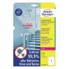 Zweckform L8011REV-10 A4 Antimicrobial Removable 抗菌膠質label-Clear(10's)