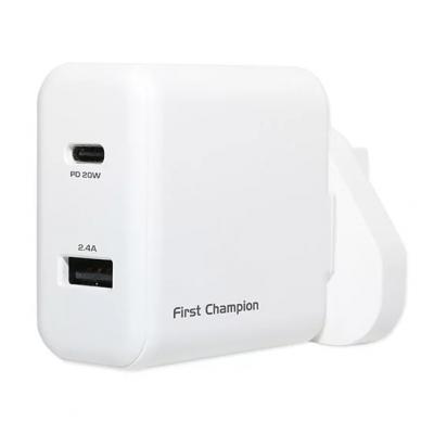 First Champion UTC232DP USB Charger-32W USB-A +USB-C PD20W