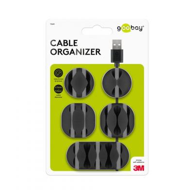 GOOBAY GB70683 Cable Management Set 5pcs 電線固定扣-Black