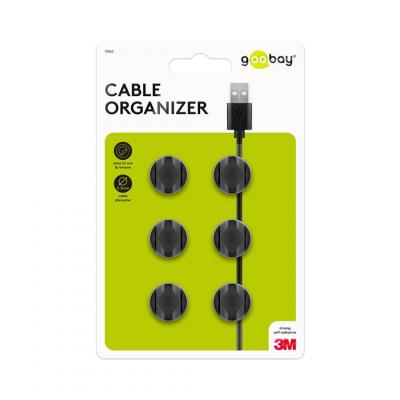 GOOBAY GB70362 Cable Management Set 2 Slots Mini 電線固定扣-Black