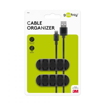 GOOBAY GB70406 Cable Management 4 Slots 電線固定扣-Black