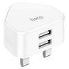 Hoco C90B 2USB 2.4A UK Charger