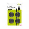 GOOBAY GB70398 Cable Management Set 3 Slots Mini 電線固定扣-Black