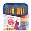 Giorgione G-F100 Acrylic Brush Set 塑膠彩用畫筆+筆袋套裝(10支裝)