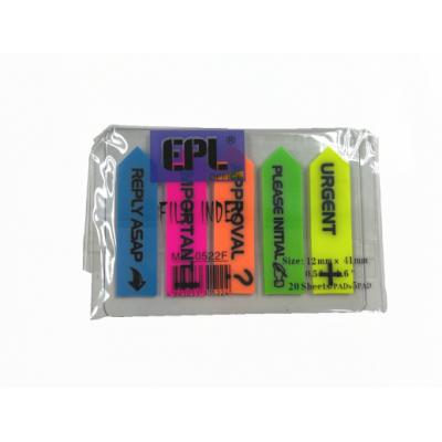 EPL MP-0522F  5色營光指令膠旗仔(12x41mm)