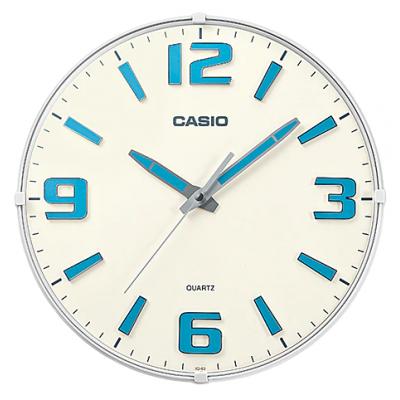 Casio IQ-63-7DF 簡約圓型掛牆鐘(12")