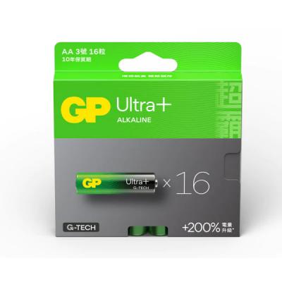 GP Ultra+ 2A 加強版鹼性電芯(16粒裝)